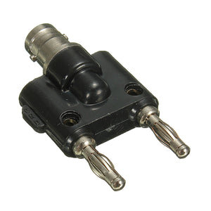 Adapter BNC Female Jack to Two Dual 4mm Banana Binding Male Connector