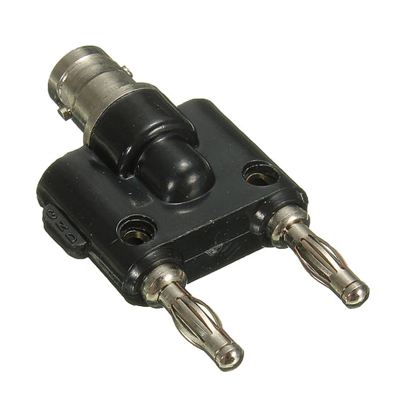 Adapter BNC Female Jack to Two Dual 4mm Banana Binding Male Connector
