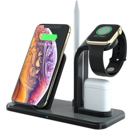Qi Wireless Charger Fast Charging Phone Holder Watch Holder Pencil Holder Earphone Holder For Smart Phone Apple Watch Apple AirPods