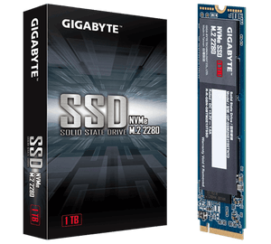 Gigabyte GP-GSM2NE3100TNTD 1000Gb/1Tb Gen3x4 series - NGFF ( M.2 ) 3D TLC SSD with NVMe PCIe (Gen3.0) x4 mode
