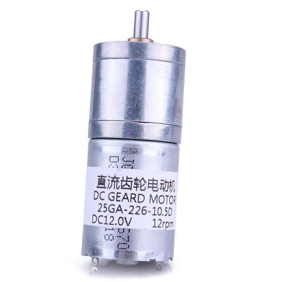 5Pcs Electric Motor 12RPM 12V DC Geared Motor High Torque Gear Reducer Motor