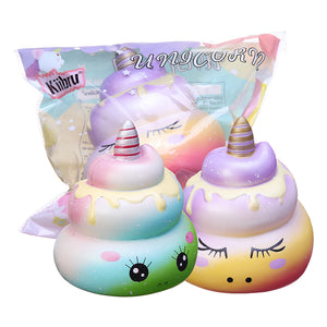 Kiibru Squishy  12CM Unicorn Poo Toys Slow Rising Squeeze Funny Colorful Toys