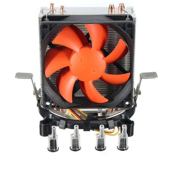 Dual 6mm Heat Pipe Mini CPU Cooling Fan Cooler For LGA1156/1155 LGA775 AMD754 AMD AM2/AM2+AM3
