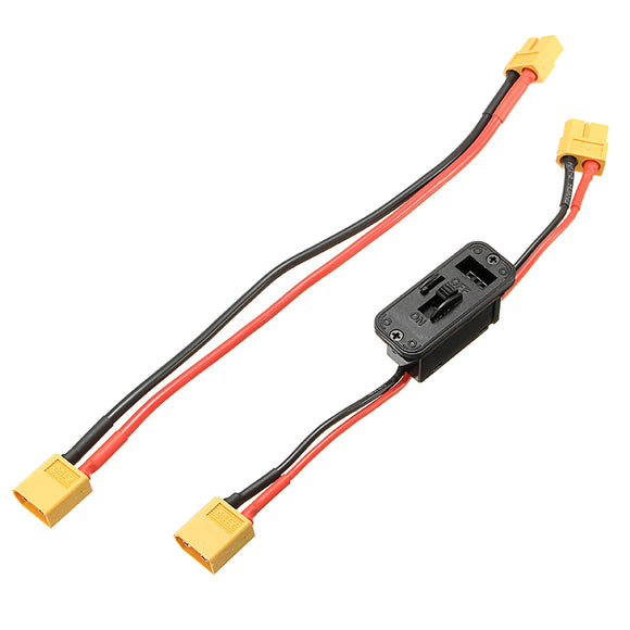 Axial XT60 Plug On Off Switch Connector with Extend Wire Cable For RC Lipo Battery