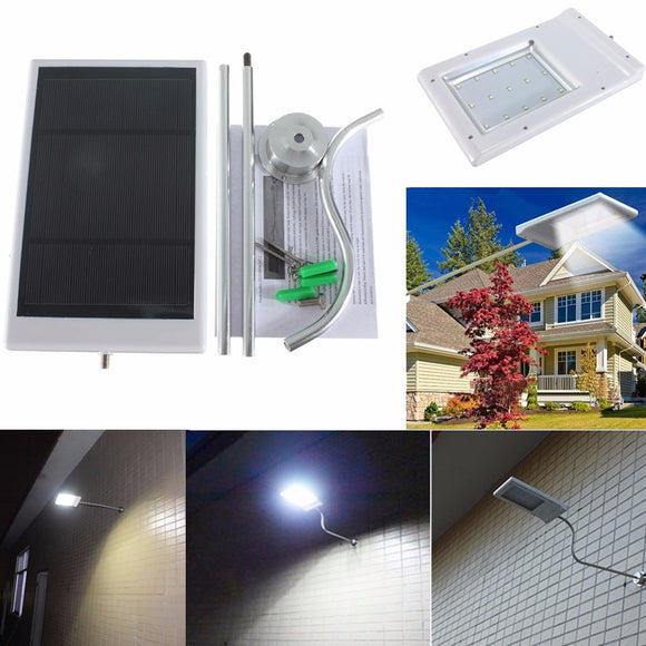 15 LED 2835 SMD Solar Sensor Wall Street Light Waterproof Outdoor Garden Lamp