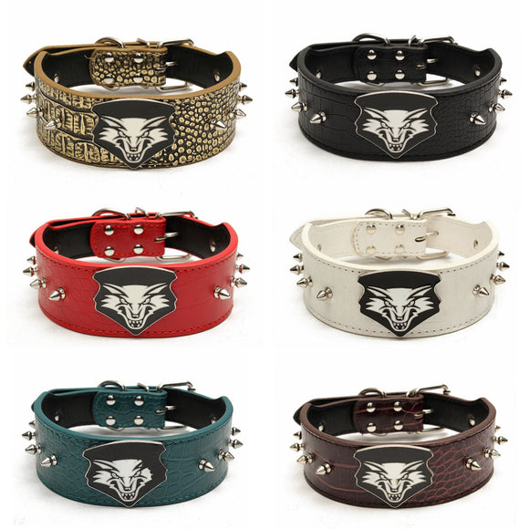 PU Leather Adjustable Pet Collar