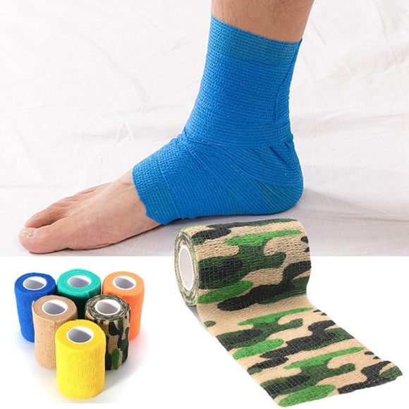 Multicolor Ourdoor Sports Self-adhesive Elastic Gauze Tape Care Bandage