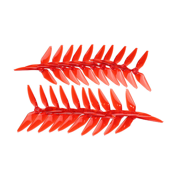10 Pairs KINGKONG/LDARC 5051 Single Color 3-blade CW CCW Propeller 5.0mm Mounting Hole for RC FPV Racing Drone