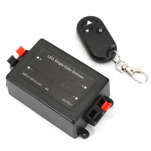 DC12-24V 8A LED RF Dimmer Controller Dimming Cotroller + Wireless Remote Control