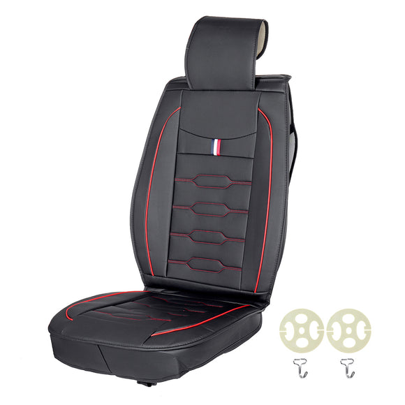 Universal Car Seat Cover PU Leather Front Rear Cushion Accessories Seat Protect