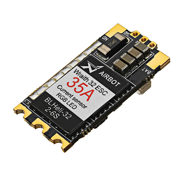 Original Airbot Wraith32 V1.1 35A BLheli_32 32bit 2-6S DShot1200 ESC w/ RGB LED & Current Sensor