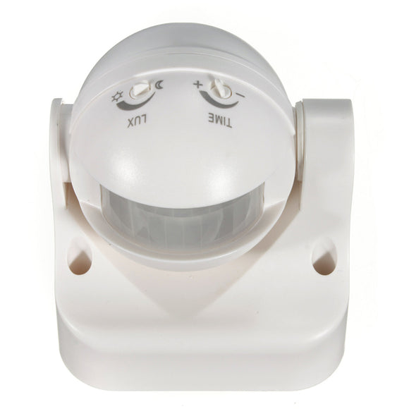 Outdoor 180 Degree Security PIR Motion Sensor Detector Switch White