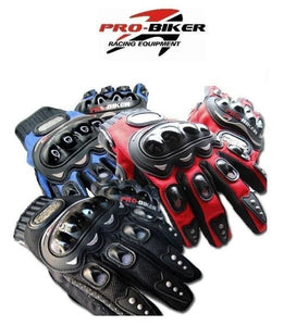 Pro-biker "BLACK" Motorcycle Motocross Racing Cycling OutdoorSport Gloves ~ XL