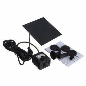 Brand New, Solar Panel Power Water Pump Kit For Submersible Fountain Pond