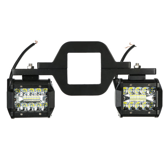 2PCS 4 Inch LED Light Bars 9-12V 6000K White IP68 Waterproof Work Fog Driving Lamp For Truck Trailer SUV Off-road