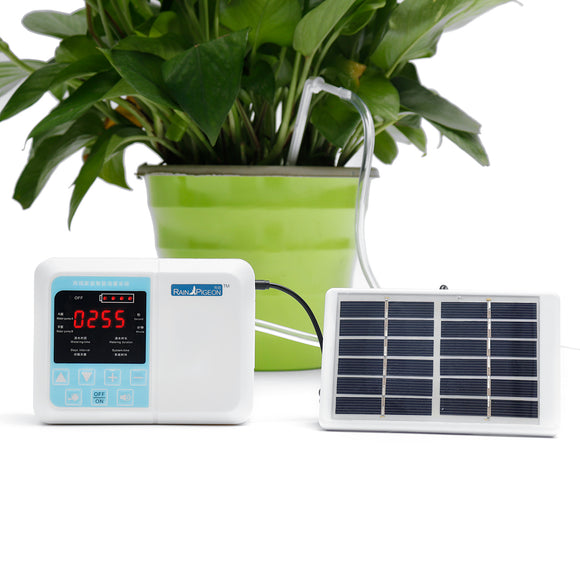 Upgraded Solar Energy Charging Intelligent Garden Automatic Watering Device Potted Plant Drip Irrigation Water Pump Timer System