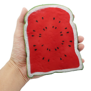 SquishyShop Watermelon Bread Toast Slice Squishy 14cm Slow Rising Collection Gift Decor Toy
