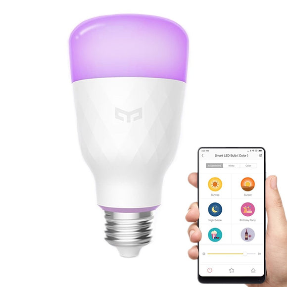 Yeelight YLDP06YL E26 E27 10W RGBW Smart LED Bulb Work With Amazon Alexa AC100-240V (Xiaomi Ecosystem Product)