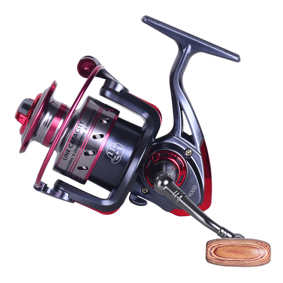 ZANLURE XY3000-5000 5.2/4.9:1 11+1BB Fishing Reel Hand Orientation Exchangable Spinning Wheel