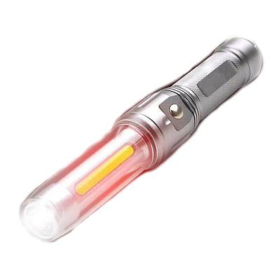 XANES U12 XPE + COB 1200Lumens Front & Side Lights Red & White Light Magnetic Tail LED Flashlight