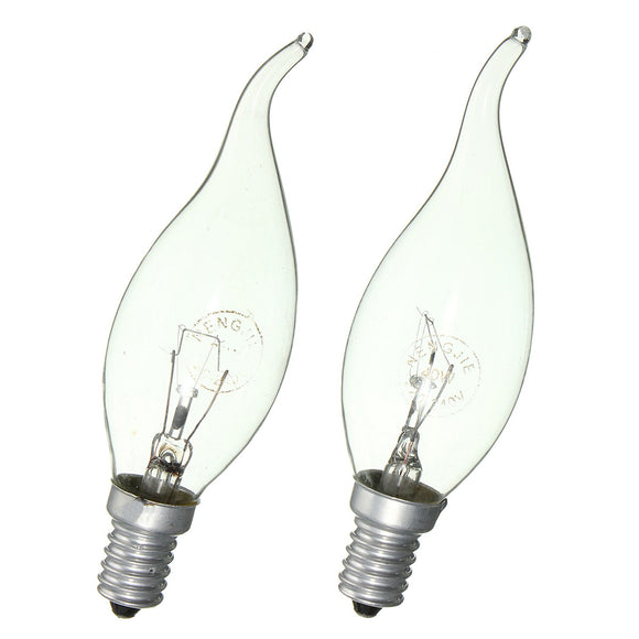 E14 AC220V Edison Vintage Retro Bulbs Filiment Lamp Warm White Candle Light Bulbs