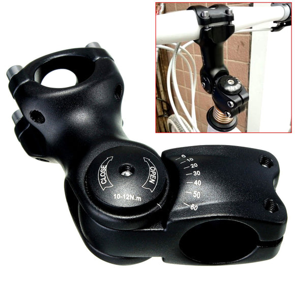 BIKIGHT 1pc Adjustable Angle Stem Riser 60 Handlebar for Mountain Bike Bicycle