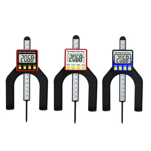 Drillpro Digital Height and Depth Gauge with Magnet Based 0-80mm Depth Ruler Woodworking Table Saw Height Gauge Vernier Caliper