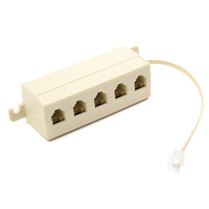 6P4C Telephone Splitter One-Fifth Connector Telephone Multi-Line Distributor