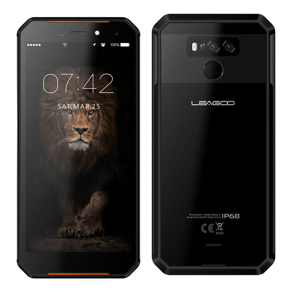 Original LEAGOO XRover C IP68 Waterproof 5.72 Inch HD + IPS NFC 5000mAh 2GB RAM 16GB ROM MT6739V Quad Core 1.5 GHz 4G Smartphone