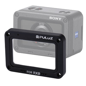 PULUZ PU318 Aluminum Alloy Frame Plus Tempered Glass Lens Protector for Sony RX0 with Screws