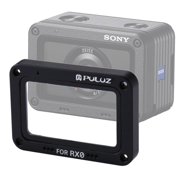 PULUZ PU318 Aluminum Alloy Frame Plus Tempered Glass Lens Protector for Sony RX0 with Screws