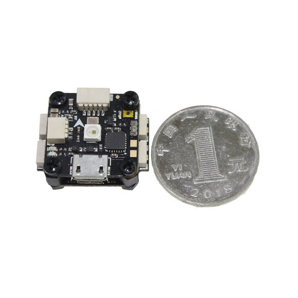 HAKRC 16x16mm Flytower LEDF4 F4 OSD Flight Controller w/ RGB LED & 1S10A 10A 1S BL_S 4in1 ESC for RC Drone FPV Racing