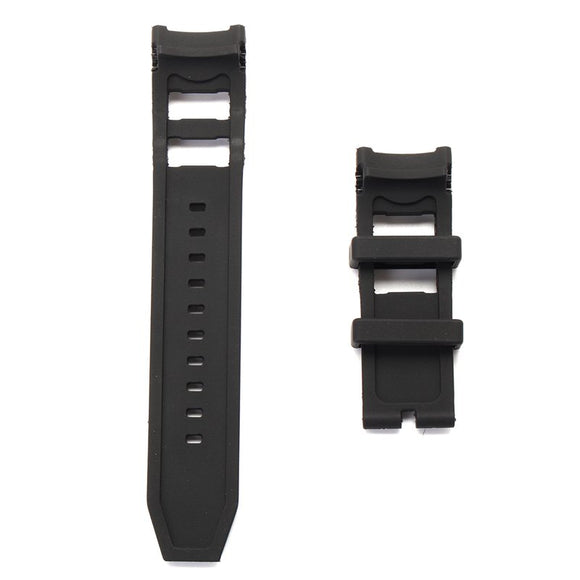 26mm Replaceable Black Silicone Rubber Watch Band Strap For Russian Diver