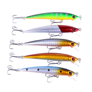 ZANLURE 5pcs/set 8.5cm 6g Minnow Fishing Lure Wobbler Isca Artificial 3D Eye Swim Hard Bait