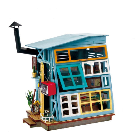 Robotime DG-M03 DIY Doll House Miniature With Furniture Wooden Dollhouse Toy Decor Craft Gift
