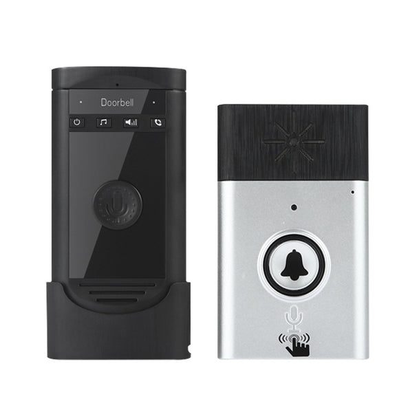 Wireless Voice Intercom Doorbell Battery Mobile 200M Outdoor Transmitter with Indoor Receiver