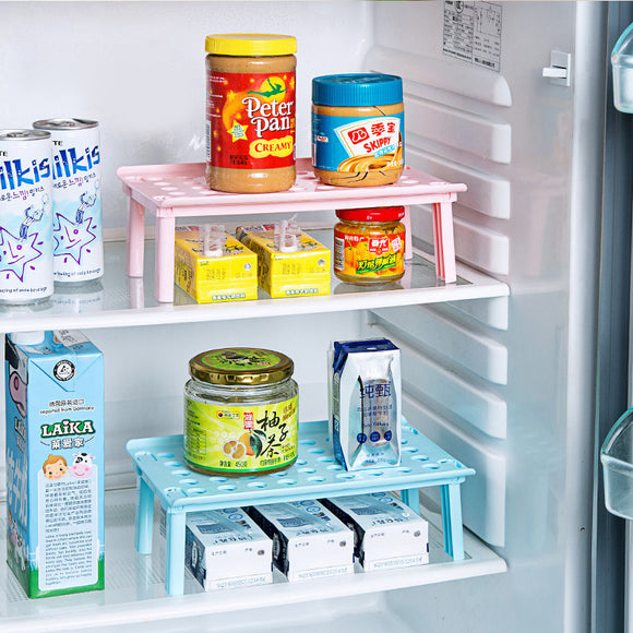 Honana KS-961 Plastic Kitchen Refrigerator Fridge Storage Rack Multi-Functional