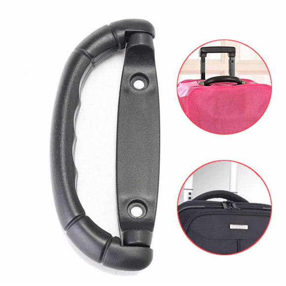 Black Plastic Guitar Musical Box Luggage Bag Trolley Case Handle