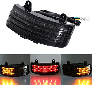 Motorcycle rear Tri-Bar Fender red LED Tail Brake turn signal Lights For harlry Street Glide FLHX FLTRX Touring