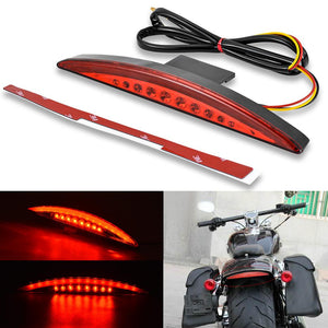 ABS plastic Rear Red Fender Tip Brake Tail Light LED For Motorcycle Breakout FXSB FXSE 2013-2017