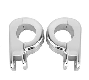 Motorcycle 26/28/32mm Engine Guard Crash Bar Mounting Foot Peg Clamps For Highway Footpeg 1.25" 1 1/4 inch