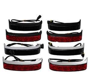 Motorcycle rear fog signal Lights LED Saddlebag Luggage Tail Brake Turn Signal Light For Harley