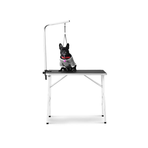 Midium Size 36 Steel Legs Foldable Nylon Clamp Adjustable Arm Rubber Mat Pet Grooming Table