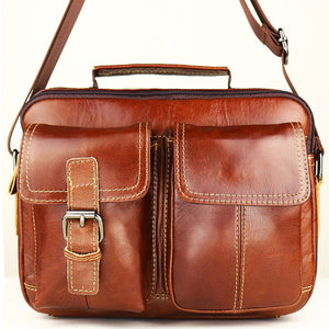 Genuine Leather Briefcase Business Bag Messenger Bag For Men