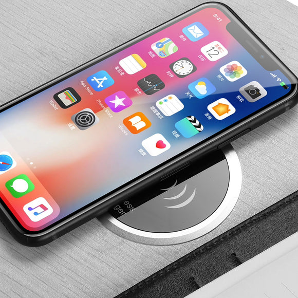 DIY 9V Qi Wireless Fast Charger Embedded Desktop Charging Pad For iPhone 8 Plus X