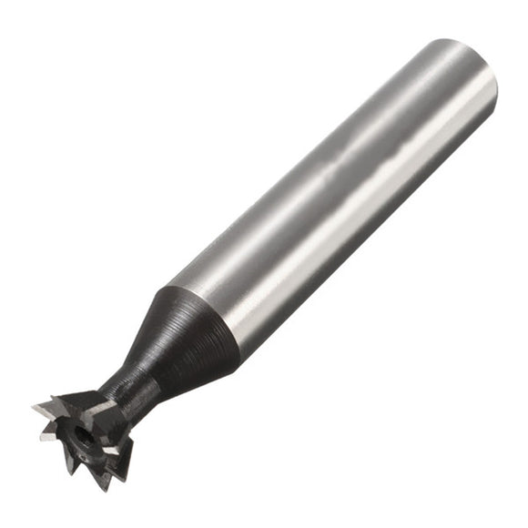 10mm 60 Degree HSS Straight Shank Dovetail Milling Cutter Metalworking End Mill