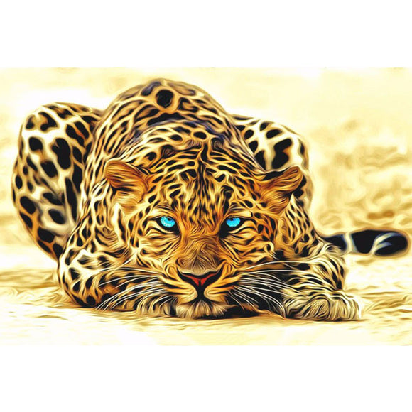 Unframed Leopard Animals DIY Painting By Numbers Acrylic Picture Wall Art Canvas Painting Home Decor