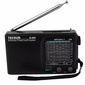 Tecsun R-909 FM AM SW Full-time Semiconductor Multiband Stereo Radio Receiver