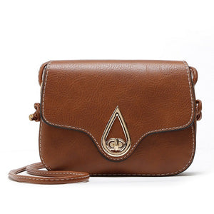 Women PU Leather Retro Elegant  Hasp Shoulder Bag Crossbody Bag