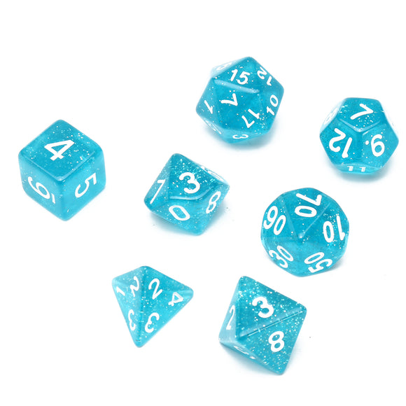 7 Pcs Multisided Dices TRPG Polyhedral Dice Set RPG Dices Set Gadget With Bag